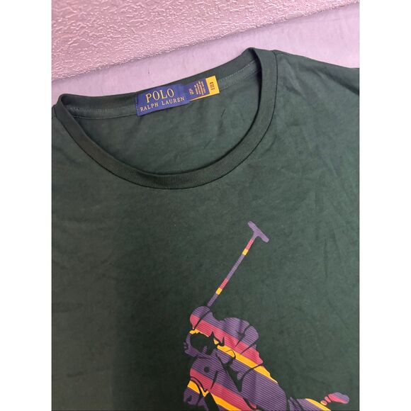 Polo Ralph Lauren Mens T-shirt Classic Fit Graphic Logo Size XL Hunter Green - Picture 2 of 7